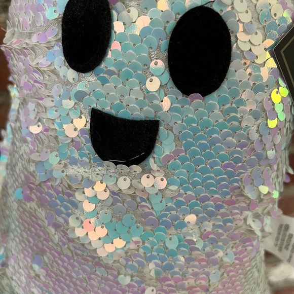 Christian Siriano white sequence, ghost Bella lux sparkly cat pumpkin NWT - Picture 4 of 6